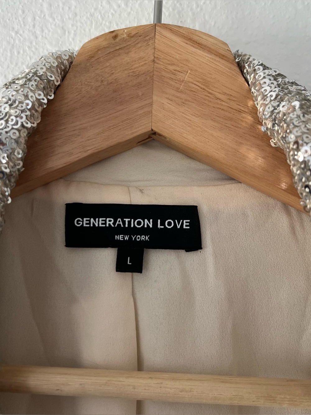 GENERATION LOVE | Sequin Serafina Open Blazer and Pull On Shorts Set | M/L - Picture 2 of 6
